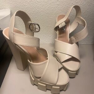 Steve Madden chunky heels- only worn once!